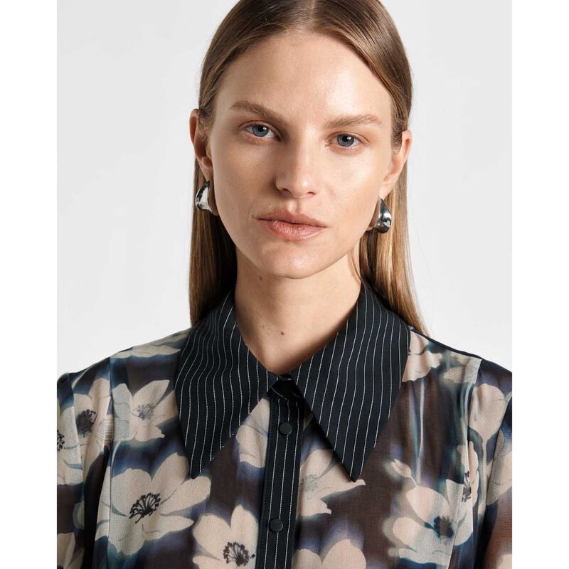 Cue Falling Floral Shirt Dress image number 2